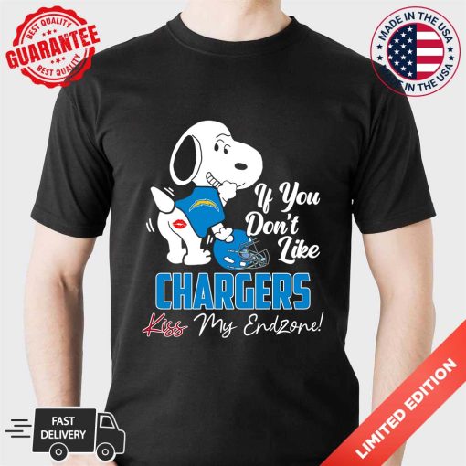 Snoopy Los Angeles Chargers NFL Kiss My Endzone Shirt