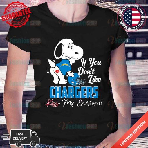 Snoopy Los Angeles Chargers NFL Kiss My Endzone Shirt