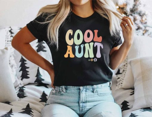 Cool Aunt Vintage Floral Gift For Auntie From Niece T Shirt