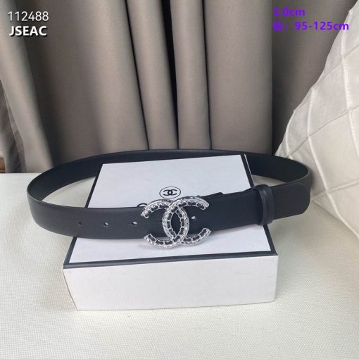 Chanel belt 30mmX95 125cm 8L (6) 1741348