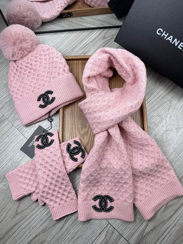 Chanel Scarf Hat Gloves dx (37) 2315141