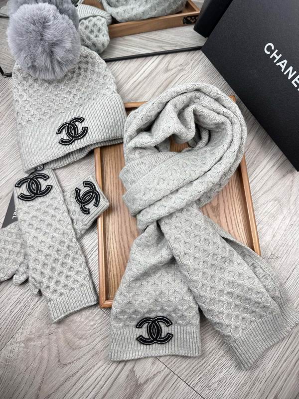 Chanel Scarf Hat Gloves dx (3) 2315109