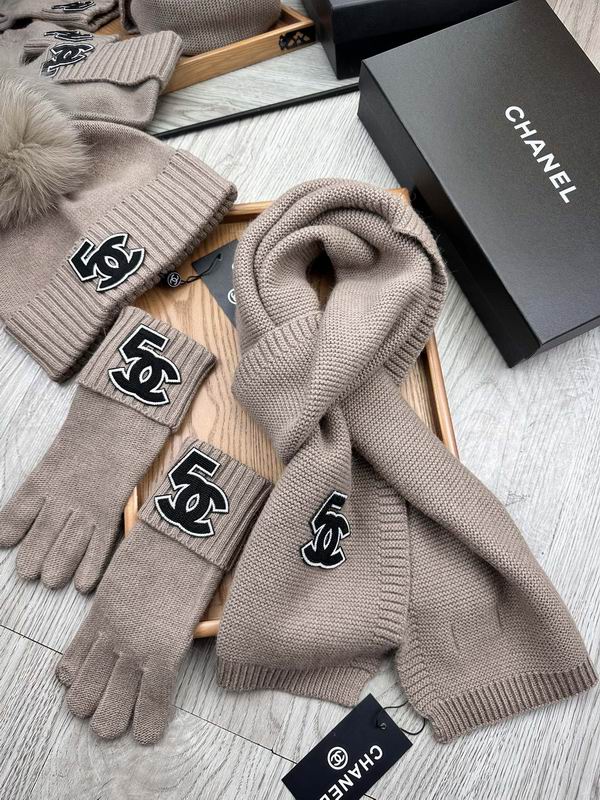 Chanel Scarf hat Gloves 02 (54) 2311279