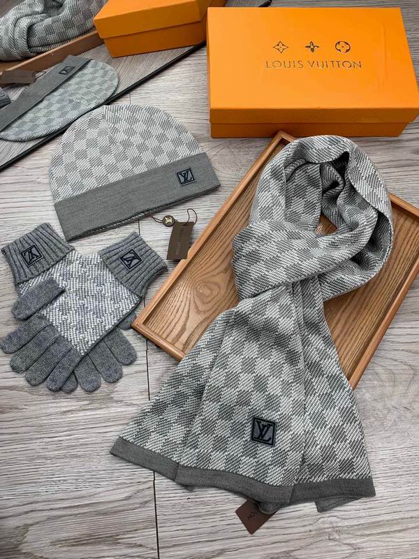 LV Scarf Hat Gloves 08 (18) 2311457