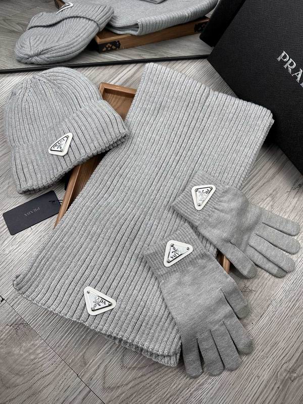 Prada Scarf Hat Gloves dx (17) 2316399